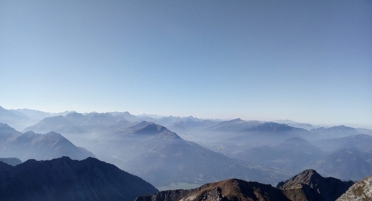 Aussicht vom Nebelhorn
